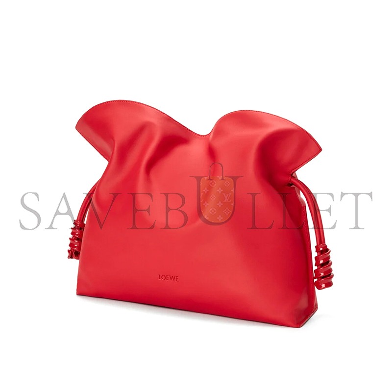 LOEWE MEDIUM COIL FLAMENCO CLUTCH IN NAPPA CALFSKIN A411FC1XEQ (30*24.5*10.5cm)